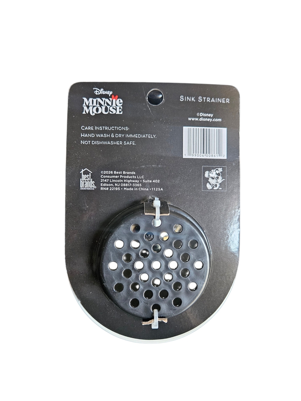 Disney Minnie Mouse Sink Strainer - Black - Picture 2 of 2